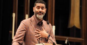 Otis Moss III preaching at the Festival of Homiletics 2023 in Minneapolis, MN
